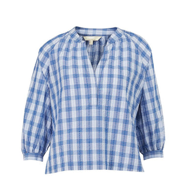 Barbour Renfew Top In Bluebell Check