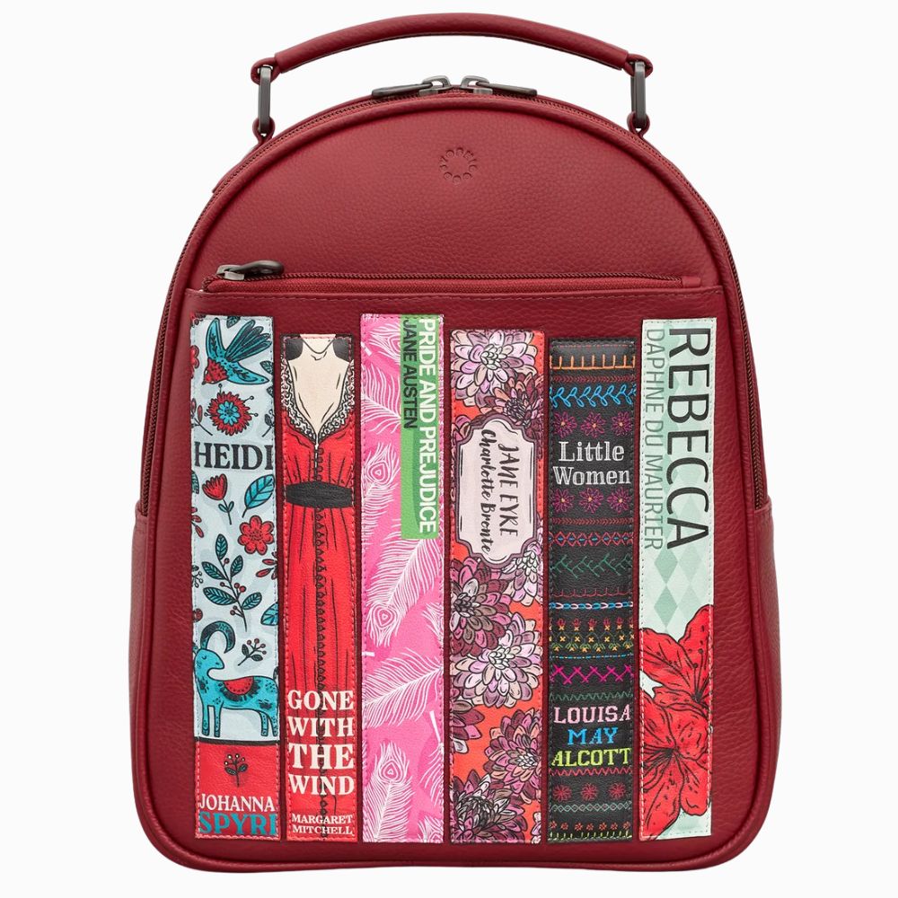 Yoshi Bookworm Cherry Red Leather Backpack By British Food Supplies Yoshi Bookworm Cherry Red Leather Backpack By British Food Supplies
