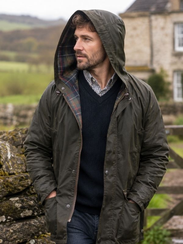 Barbour Classic Sylkoil Hood Olive