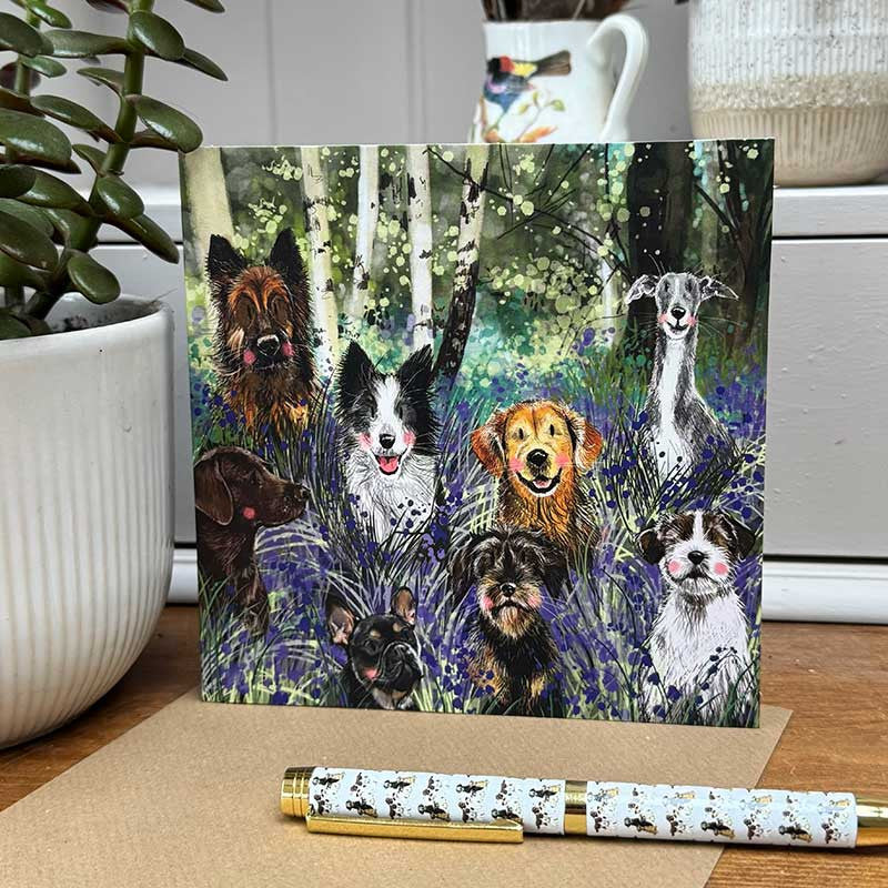 Alex Clark Bluebell Wood Blank Card