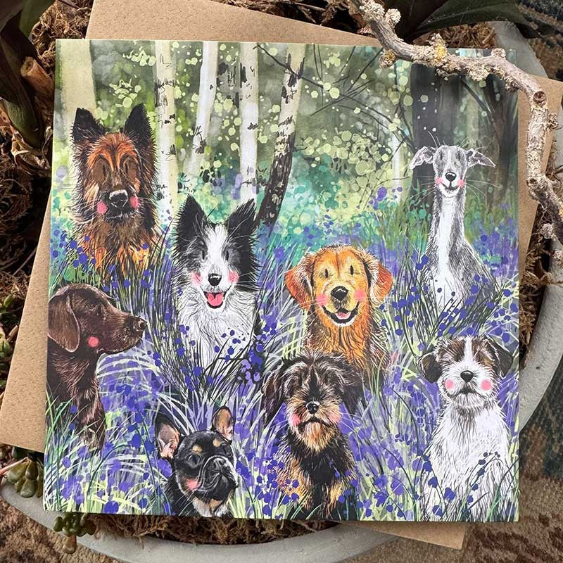 Alex Bluebell Wood Blank Card