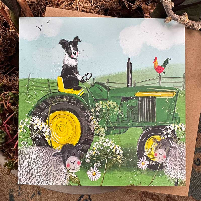 Alex Behind the Wheel Blank Card