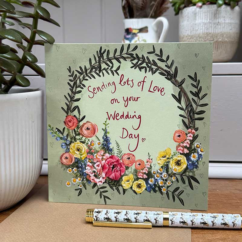 Alex Clark Wedding Flowers Card