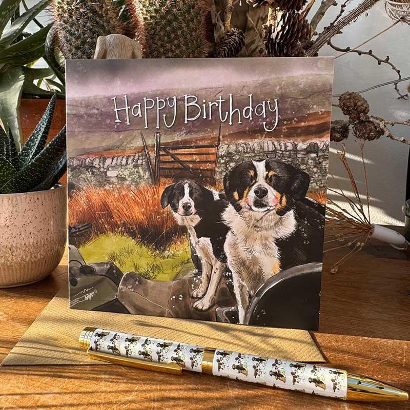 Alex Clark Collie Squad Birthday Card
