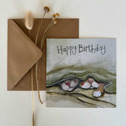 Alex Clark Cats Whiskers Happy Birthday Card product image