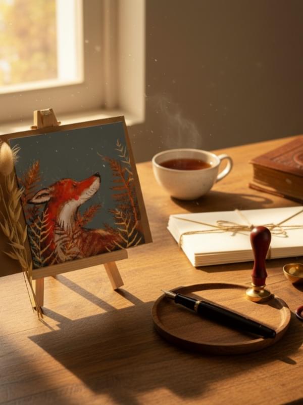 Alex Clark Fox Blank Card product image