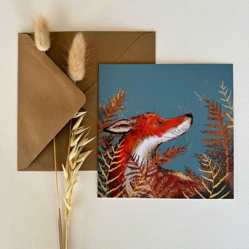 Alex Clark Fox Blank Card