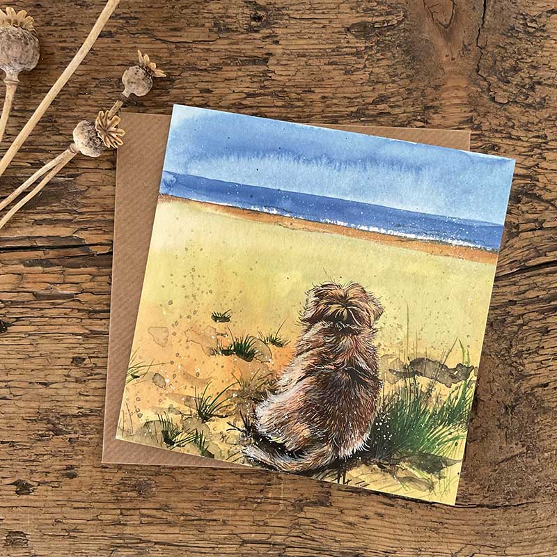 Alex Clark Looking out to Sea Blank Card