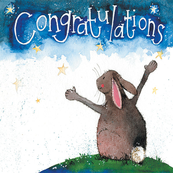 Alex Clark Congratulations Rabbit Card