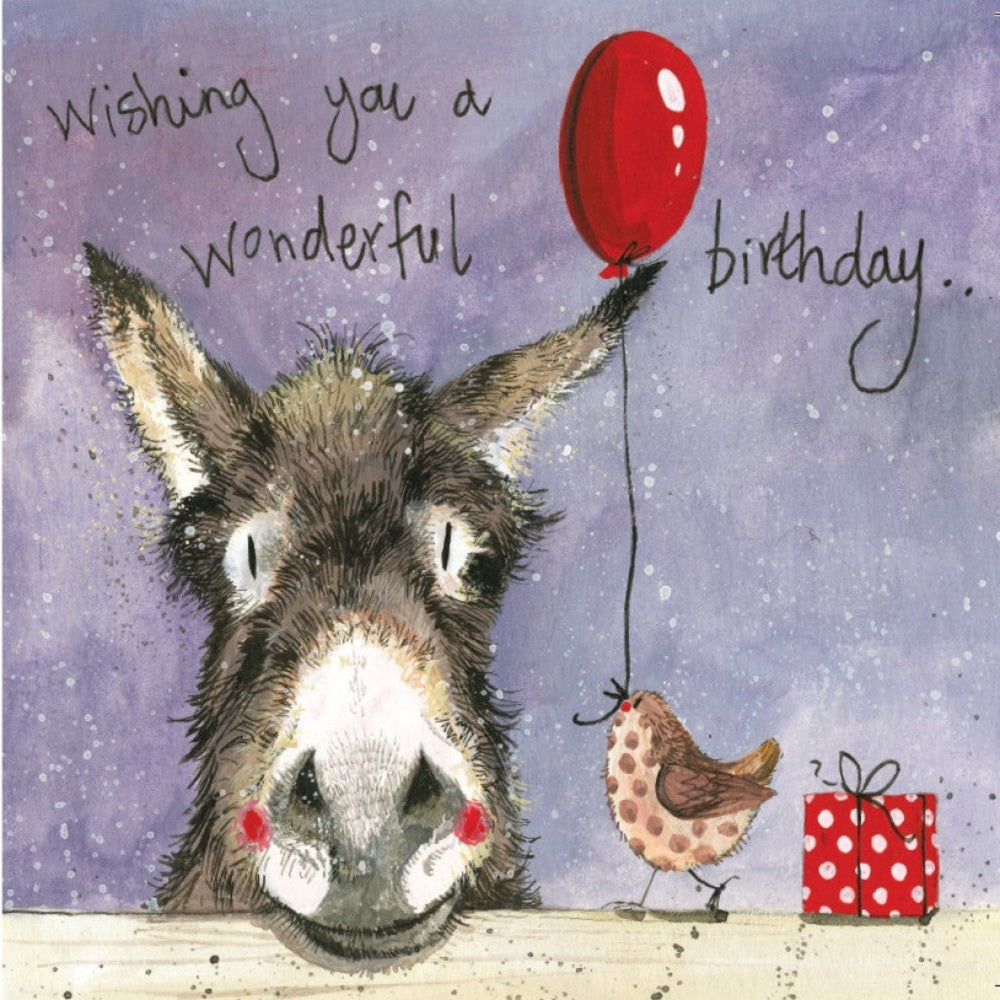Alex Hilda Donkey Birthday card product image
