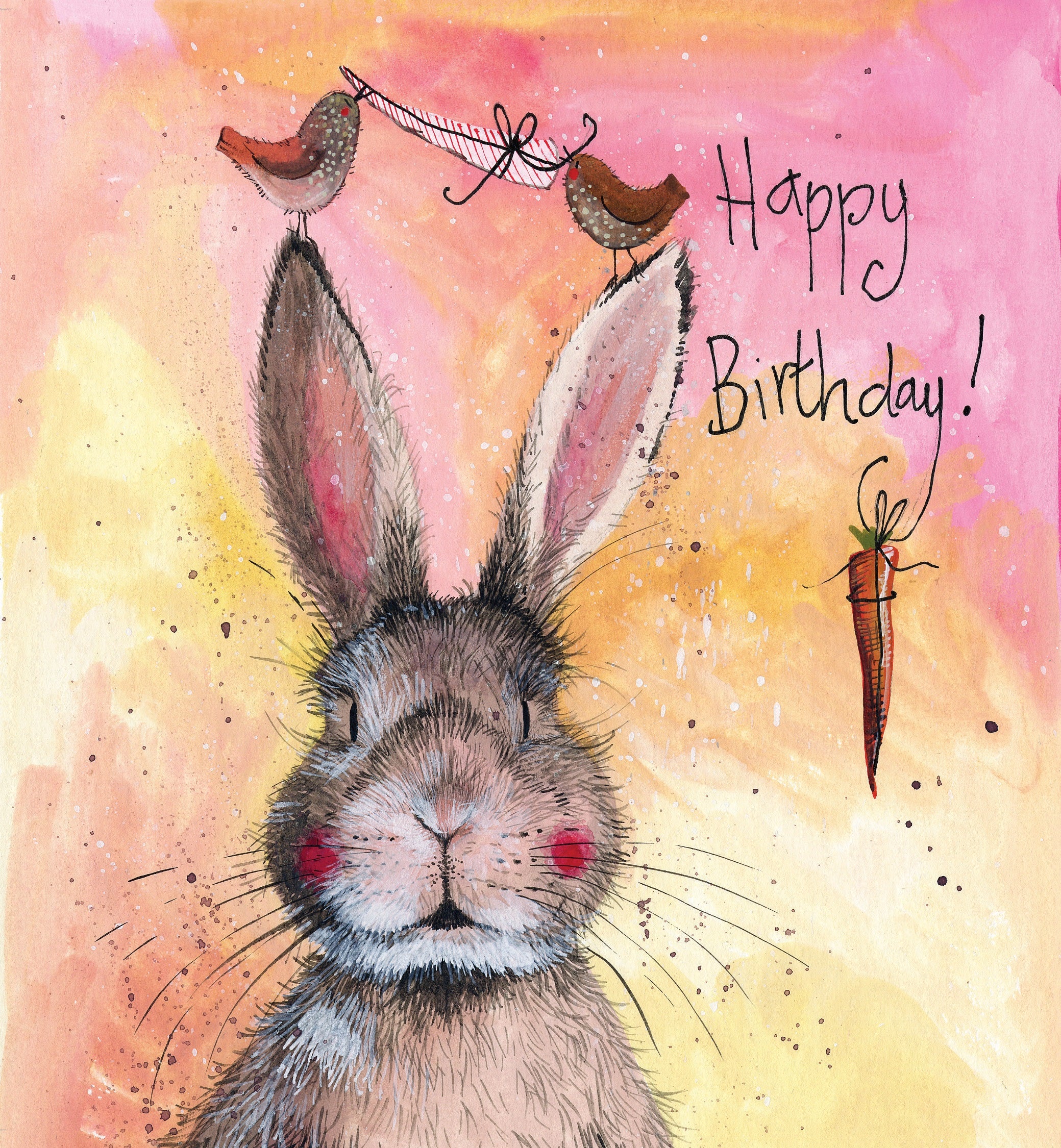 Alex Clark Hannah Rabbit Birthday Card