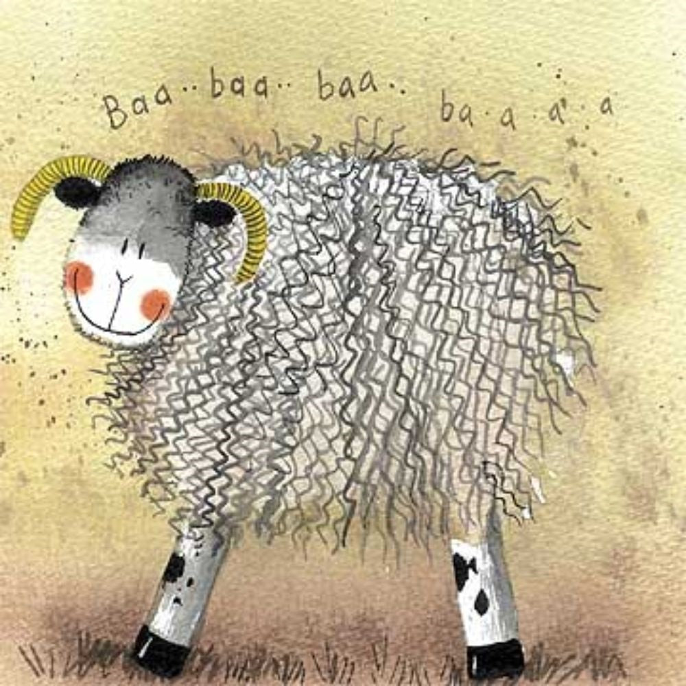 Alex Clark Brian The Sheep Blank Card