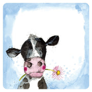 Alex Clark Sunshine Cow Coaster product image with Cow