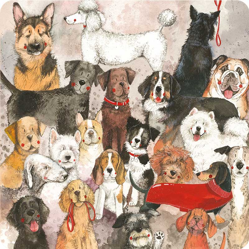 Alex Clark Delightful Dogs Coaster