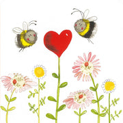 Alex Clark Bees and Heart Coaster product image
