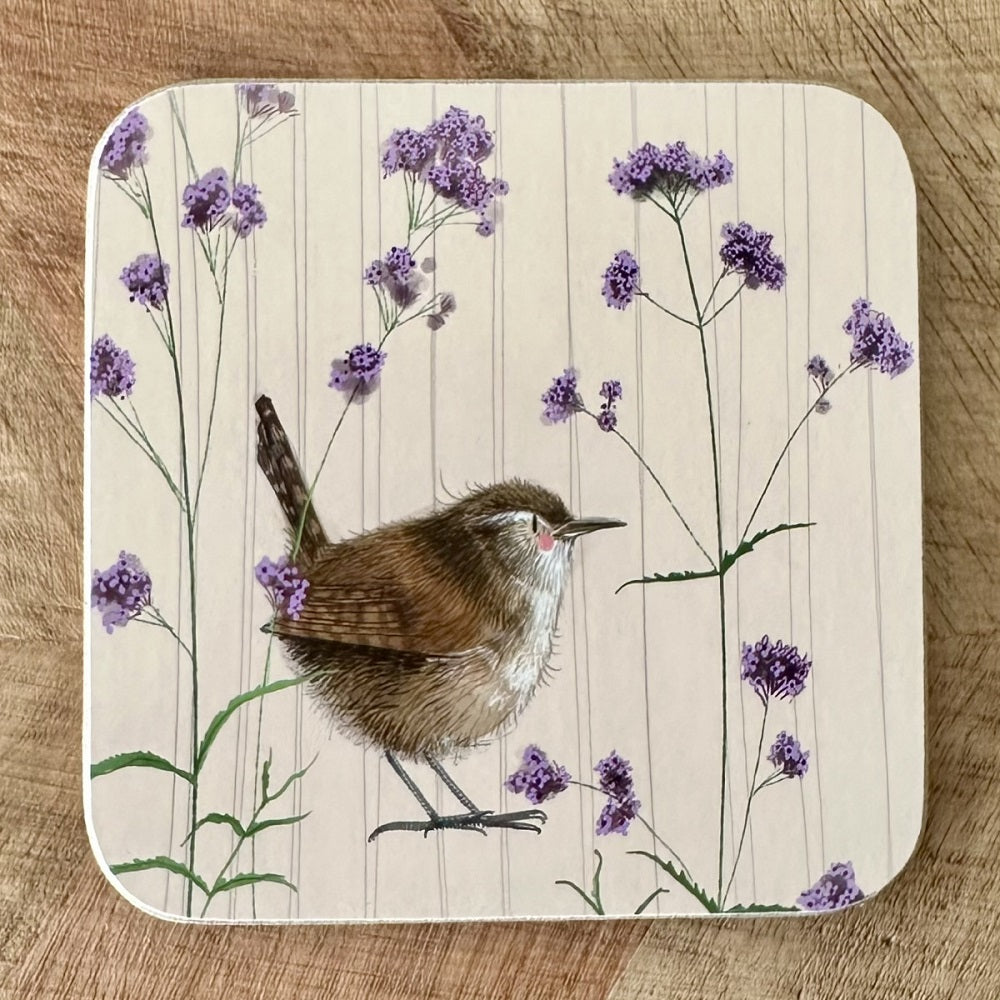 Alex Clark Wren and Verbena Coaster