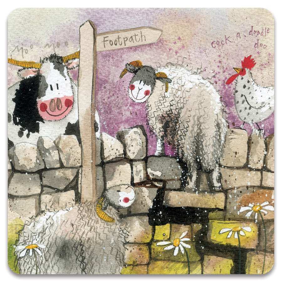 Alex Clark Stone Wall Coaster