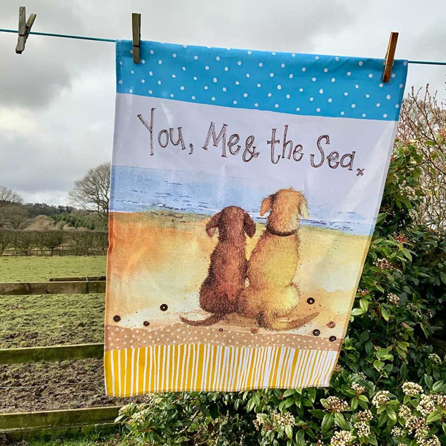 Alex You, Me and The Sea Tea Towel