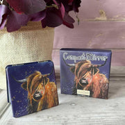 Alex Clark Highland Cow Compact Mirror product image with Highland, Cow