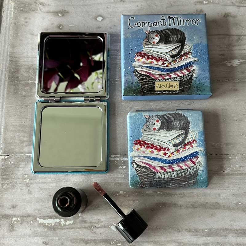 Alex Clark Laundry Basket Compact Mirror