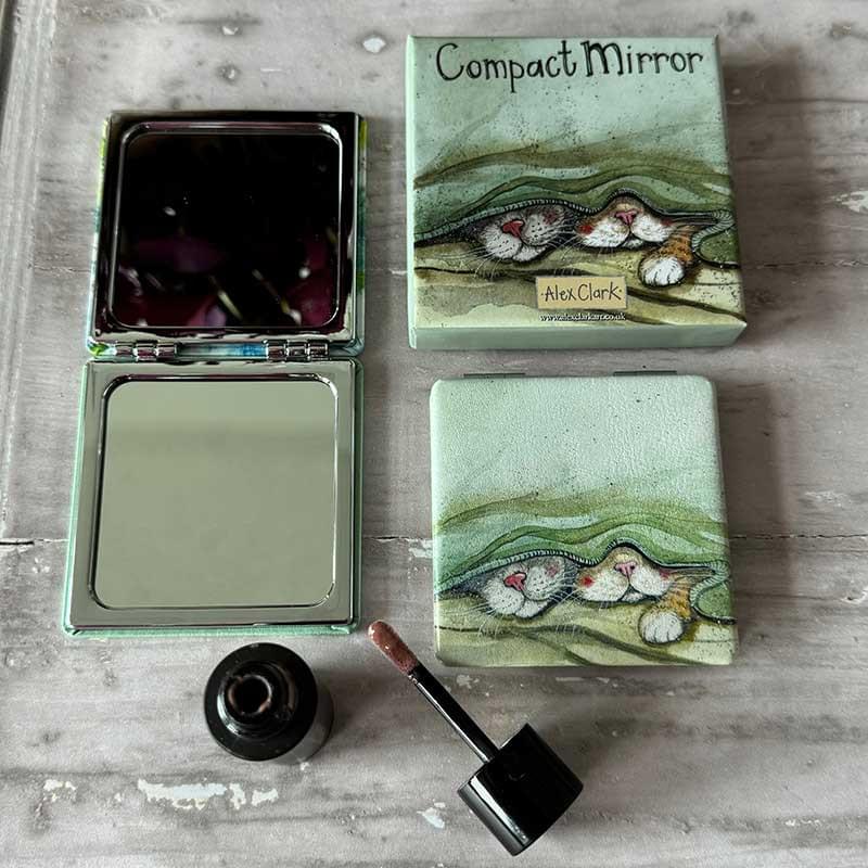 Alex Clark Cats Whiskers Compact Mirror