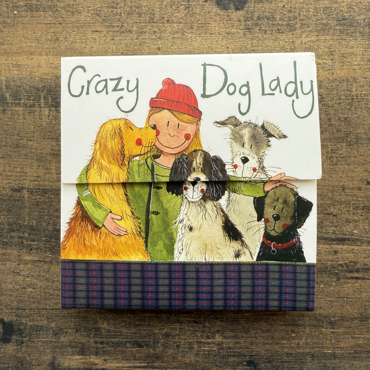 Alex Crazy Dog Lady Mini Magnetic Notepad