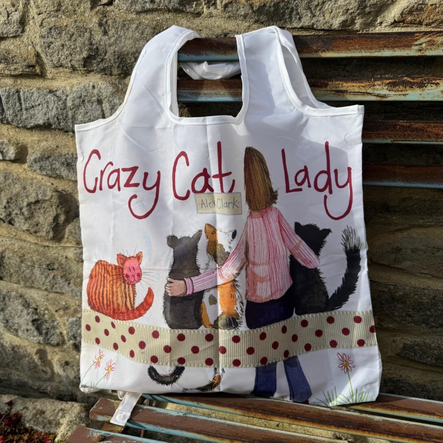 Alex Crazy Cat Lady Reusable Shopping Bag