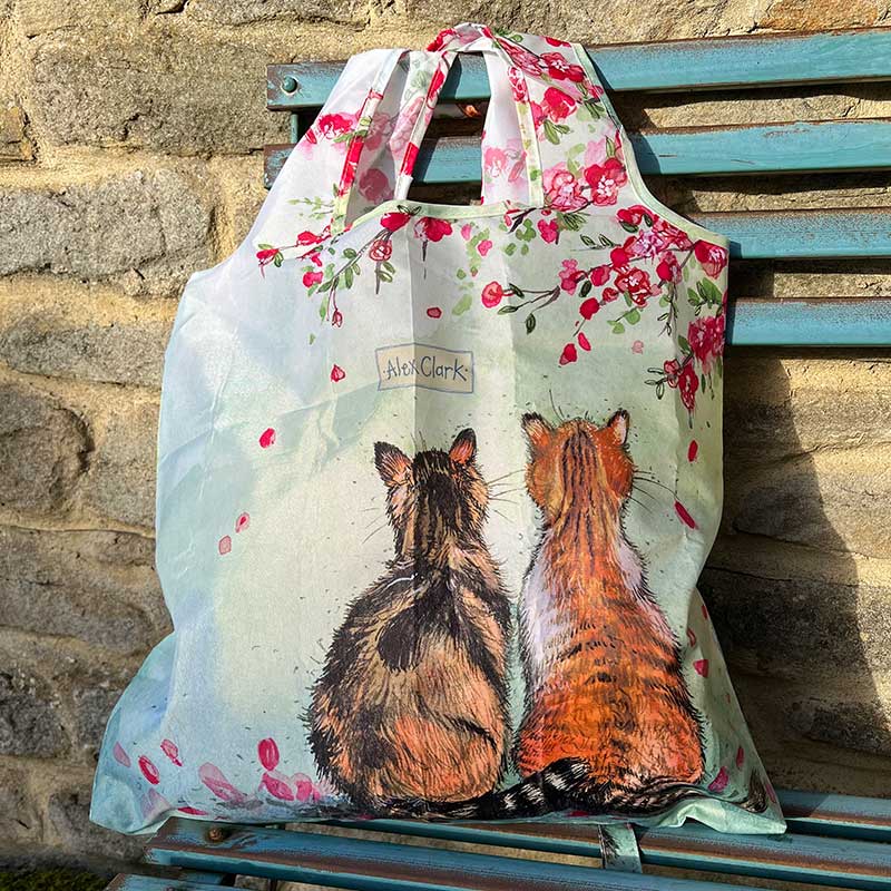 Alex Cat And Blossom Reusable Shopping Bag