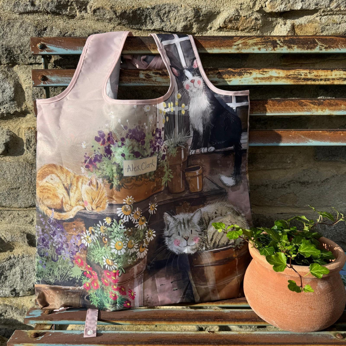 Alex Cats And Pots Reusable Shopping Bag