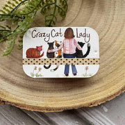 Alex Clark Crazy Cat Lady Small Sliding Tin product image with Cat