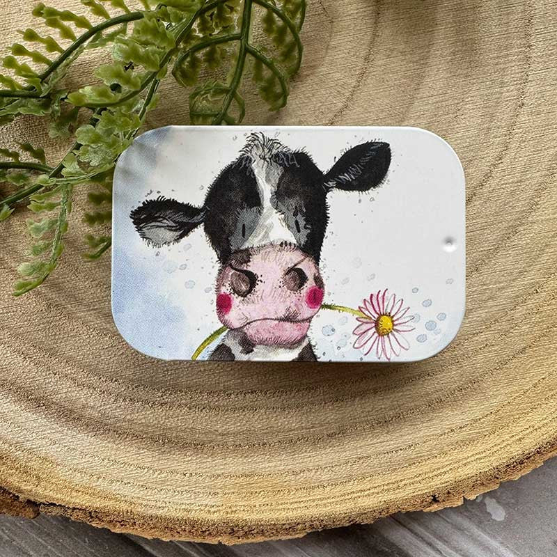 Alex Clark Sunshine Cow Small Sliding Tin