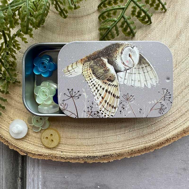 Alex Clark Owl Small Sliding Tin