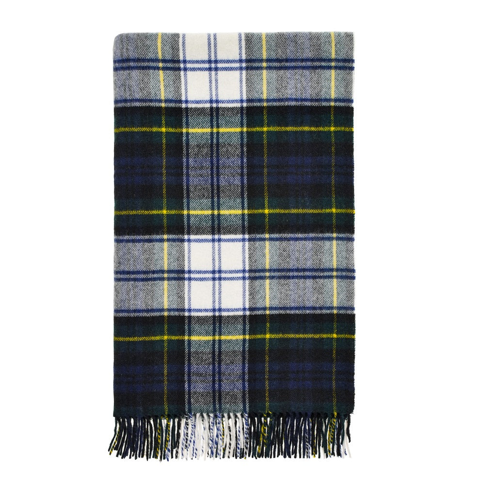 Moon Merino Lambswool Dress Gordon Tartan Merino Throw Blanket