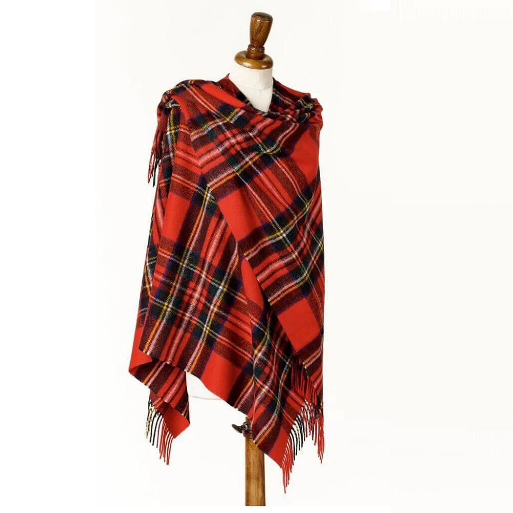 Moon Lambswool Mini Ruana Royal Stewart