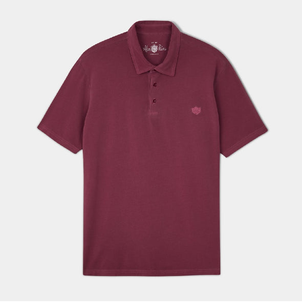 Alan Paine Tutbury Short Sleeve Jersey Polo Shirt - Claret Size XXL