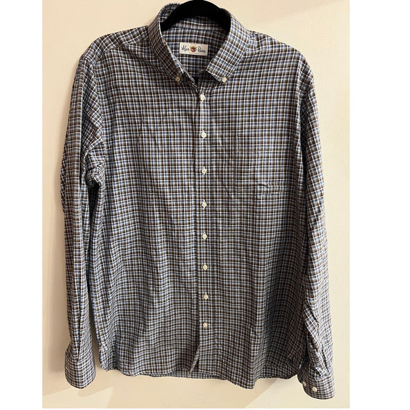 Alan Paine Ganstead Cotton Check Shirt Classic Fit In A2345C Size-S