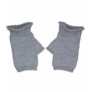Aran Fingerless Mitts Ocean Gery product image with Aran