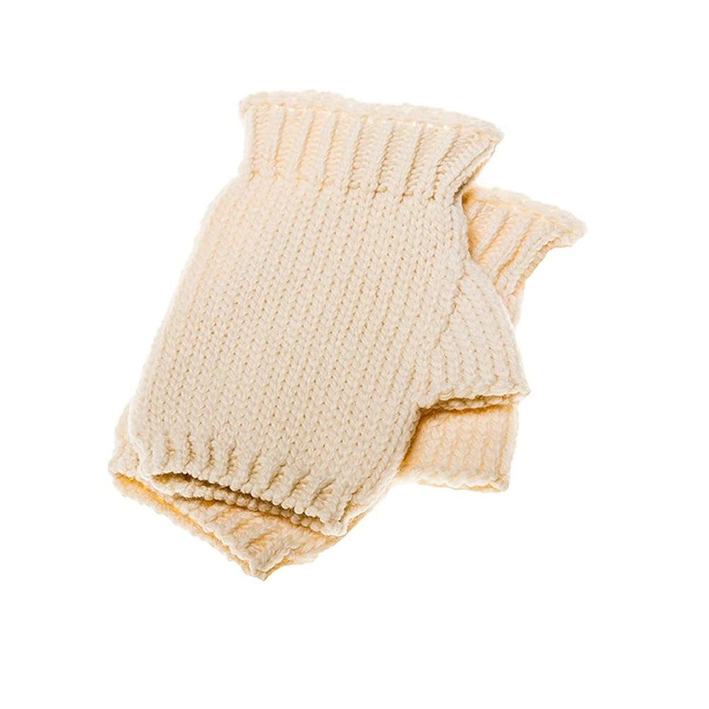 Aran Woollen Mills ‎Super Soft Fingerless Mittens Classic Aran Mittens product image with Aran, Classic