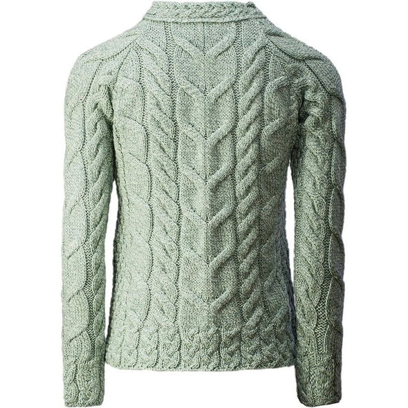 Aran Ladies Raglan Sweat Sweater Seafoam Green Size XL