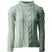 Aran Ladies Raglan Sweat Sweater Seafoam Green Sweater product image with Aran