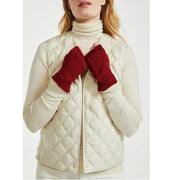 Aran Super Soft Merino Fingerless Mittens Rua Red One Size Mittens product image with Aran, Merino