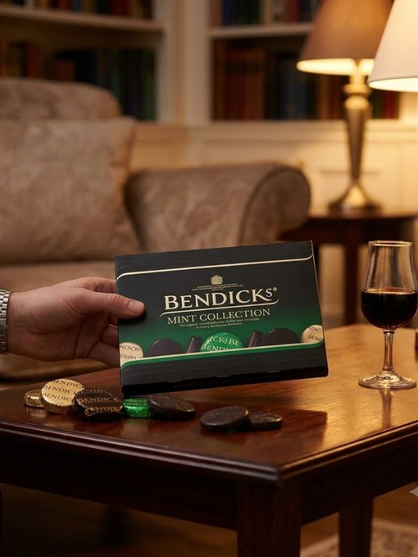 Bendicks Mint Collection 200g in a glossy British gift box.
