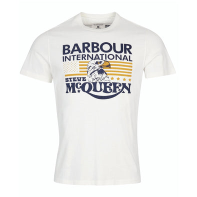 Barbour International Steve McQueen's Eagle t-shirt In Whisper White