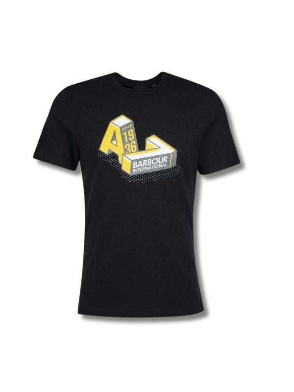 Barbour International Duke 22 (A722) Black T-Shirt Size XL T-Shirt product image with Barbour