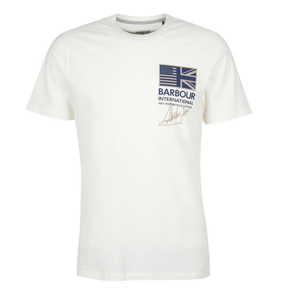 Barbour International Tanner Whisper White T-Shirt Size XXL