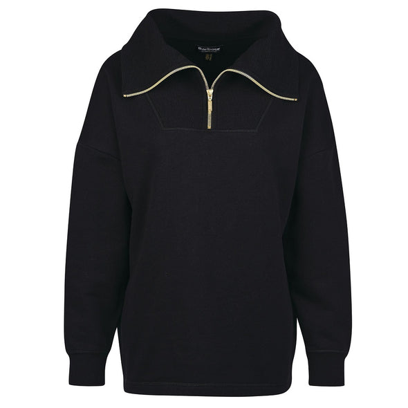 Barbour International Rafaela Overlay Sweatshirt Black Size 14