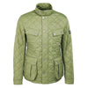 Barbour International Tourer Ariel Quilted Jacket In Light Moss Size XL