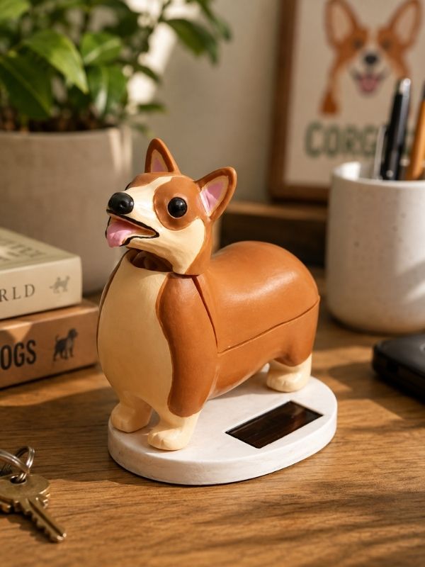 Kikkerland Elroy Solar Corgi Best of British NBPT  Households.