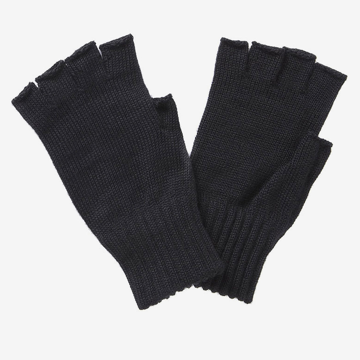 Barbour Fingerless Gloves Black Medium Gloves product image with Barbour