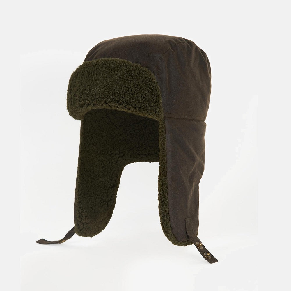 Barbour Morar Wax Trapper Hat Olive - Size M Hat product image with Barbour, Wax